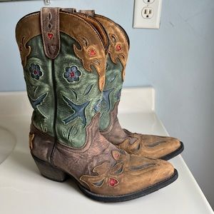 Dan Post Vintage Bluebird Cowboy Boots, size 6
